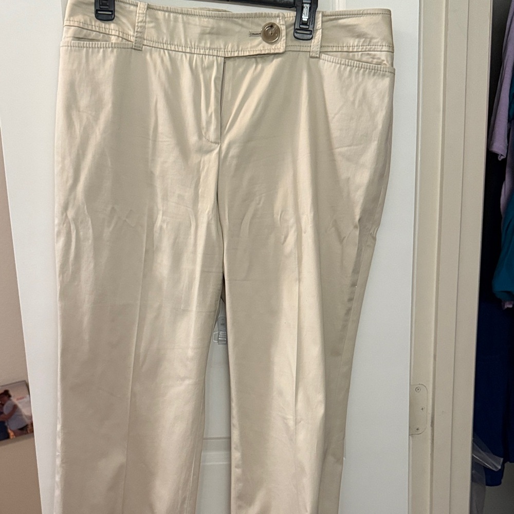 Ann Taylor Cream Trousers